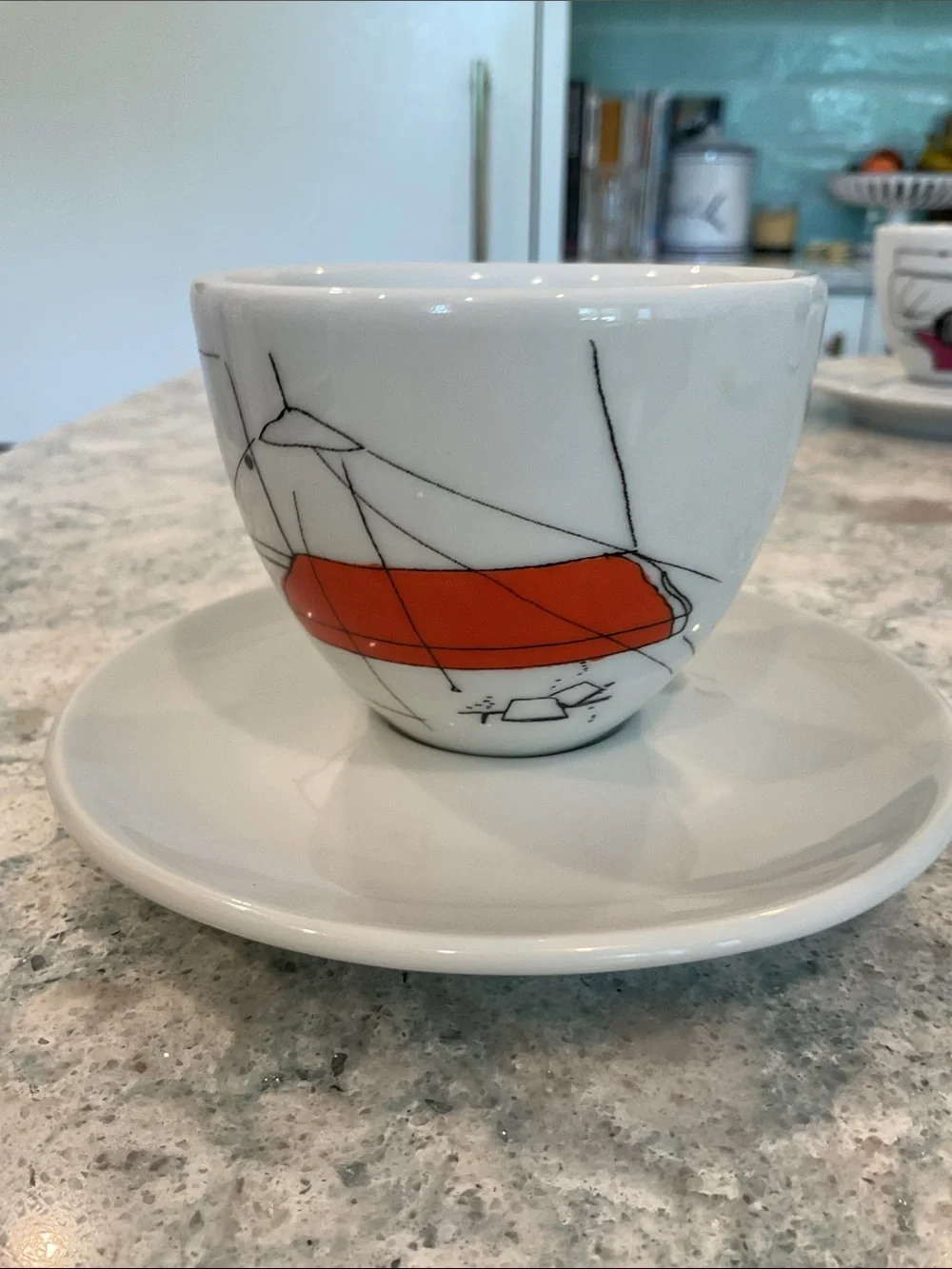 Illy white porcelain